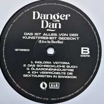 2LP Danger Dan: Das Ist Alles Von Der Kunstfreiheit Gedeckt (Live In Berlin) 492441