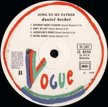 LP Daniel Bechet: Songs To My Father DLX 467722