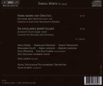 2CD Daniel Börtz: His Name Was Orestes - An Oratorio After Aeschylus 458863