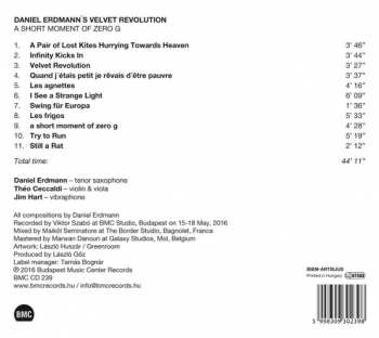 CD Daniel Erdmann's Velvet Revolution: A Short Moment Of Zero G 288130
