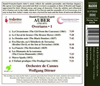 CD Daniel-Francois-Esprit Auber: Overtures • 1 333926