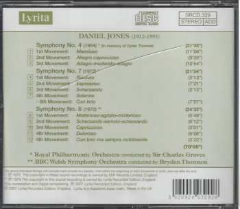CD Daniel Jones: Symphonies 4, 7 & 8 374185