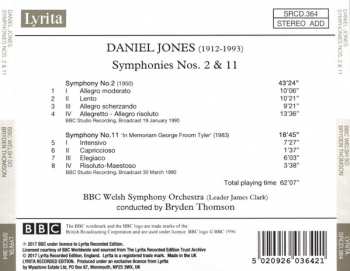 CD Daniel Jones: Symphonies Nos. 2 & 11 330400