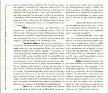 CD Daniel Levin Quartet: Blurry