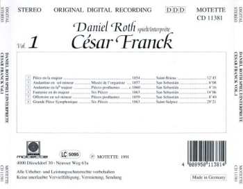 CD Daniel Roth: Daniel Roth spielt/interprète César Franck Vol. 1 515051