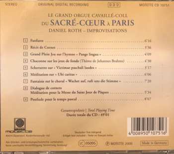 CD Daniel Roth: Le Grand Orgue Cavaillé-Coll Du Sacre Coeur A Paris 440984