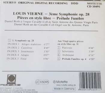 CD Daniel Roth: Louis Vierne 3ème Symphonie 103619