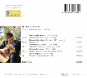 CD Daniel Valentin Marx: The Italian Recital 339748