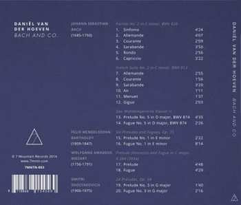 CD Daniel Van Der Hoeven: Bach & Co.
