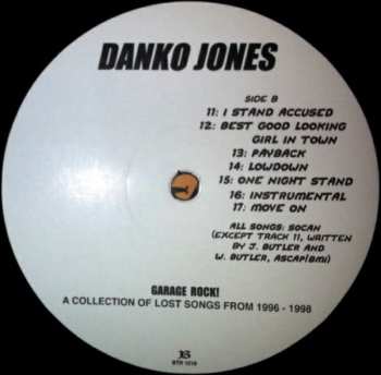 LP Danko Jones: Garage Rock! (A Collection Of Lost Songs From 1996 - 1998) 63617