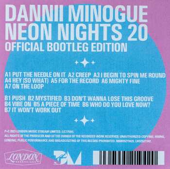 LP Dannii Minogue: Neon Nights 20 (Official Bootleg Edition) LTD | PIC 488787