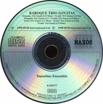 CD Danubius Ensemble: Baroque Trio Sonatas 288710