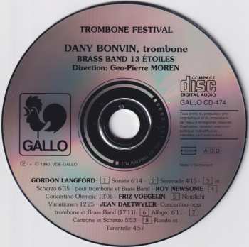 CD Dany Bonvin: Trombone Festival 303939