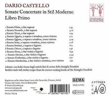 CD Dario Castello: Sonate Concertante In Stil Moderno - Libro Primo 148981