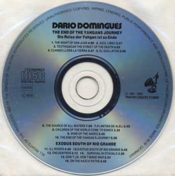 CD Dario Domingues: The End Of The Yahgans Journey (Die Reise Der Yahgan Ist Zu Ende) & Exodus South Of Rio Grande 189944