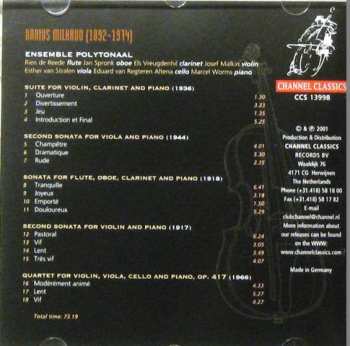 CD Darius Milhaud: Chamberworks 321549