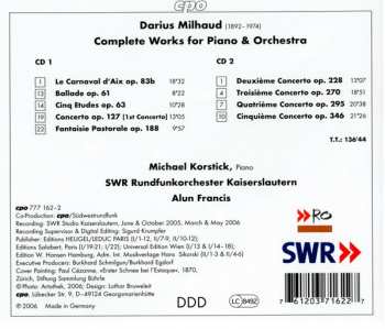2CD Darius Milhaud: Complete Piano Concertos 325137
