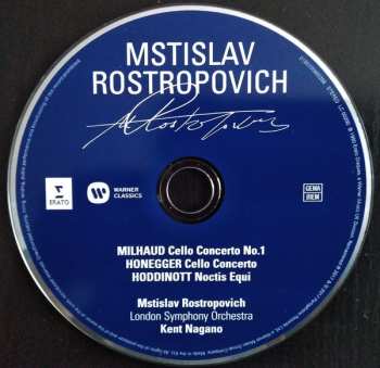CD Darius Milhaud: Cello Concerto No. 1 - Cello Concerto - Noctis Equi 48888