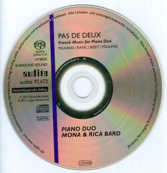 SACD Darius Milhaud: Pas De Deux: French Music For Piano Duo 342914