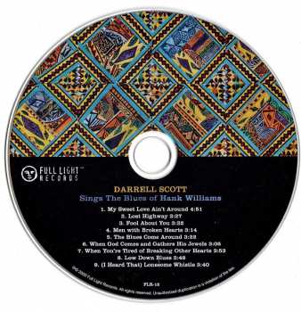 CD Darrell Scott: Sings The Blues Of Hank Williams 105027