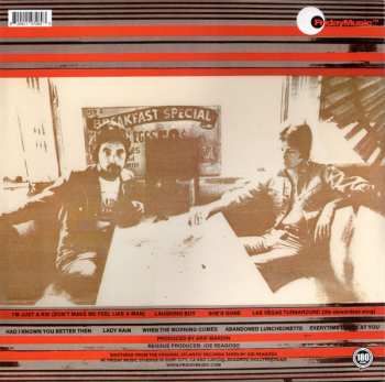 LP Daryl Hall & John Oates: Abandoned Luncheonette LTD | CLR 346739