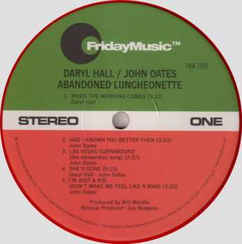 LP Daryl Hall & John Oates: Abandoned Luncheonette LTD | CLR 346739