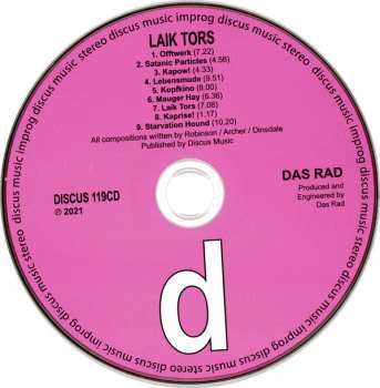 CD DAS RAD: Laik Tors 105555