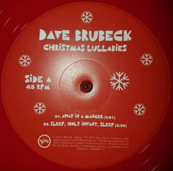 LP Dave Brubeck: Christmas Lullabies CLR 492893