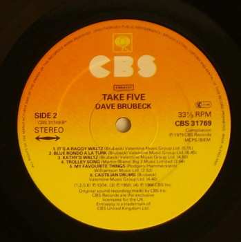 LP Dave Brubeck: Take Five