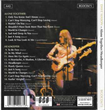 CD Dave Mason: Alone Together / Headkeeper 122655