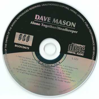 CD Dave Mason: Alone Together / Headkeeper 122655