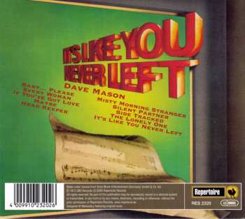 CD Dave Mason: It's Like You Never Left DIGI 122951