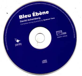 CD David Achenberg: Bleu D'Ébène, Complete String Quartets by Quatuor Tana 478483