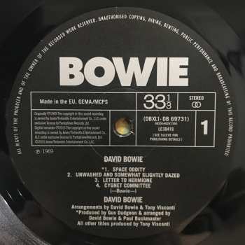 LP David Bowie: David Bowie