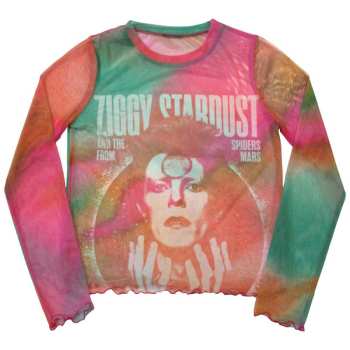 Merch David Bowie: Dámské Long Sleeve Tričko Ziggy V2