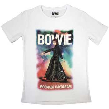 Merch David Bowie: David Bowie Ladies T-shirt: Moonage 11 Fade (x-large) XL
