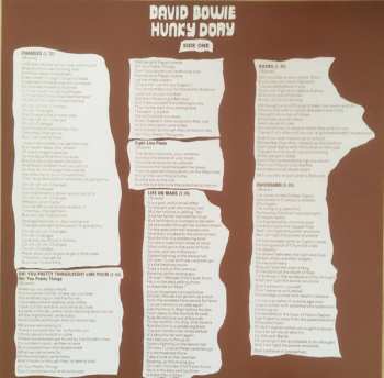 LP David Bowie: Hunky Dory LTD | PIC 139772