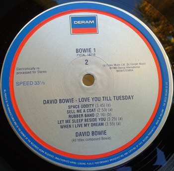 LP David Bowie: Love You Till Tuesday