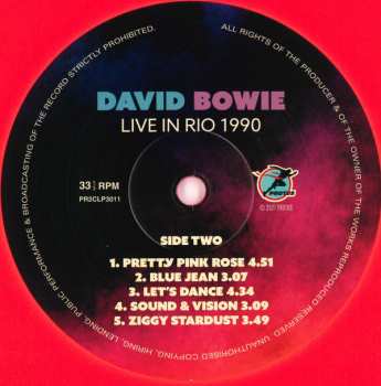 2LP David Bowie: Live in Rio 1990 LTD | NUM | CLR 406124