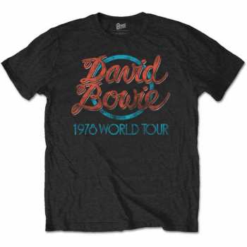 Merch David Bowie: Tričko 1978 World Tour  XXL