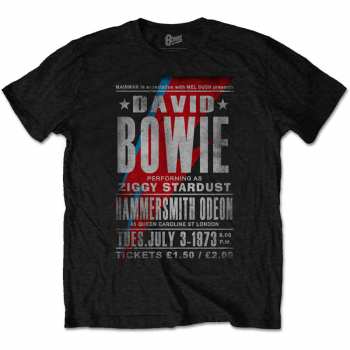 Merch David Bowie: Tričko Hammersmith Odeon 
