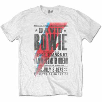 Merch David Bowie: Tričko Hammersmith Odeon 