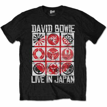 Merch David Bowie: Tričko Live In Japan  L