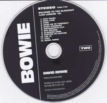 2CD David Bowie: Welcome To The Blackout (Live London '78) 401614