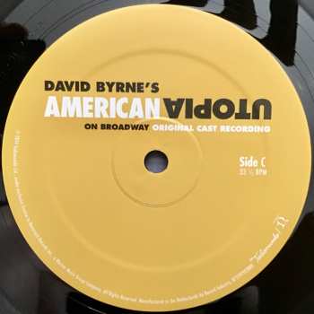 2LP David Byrne: David Byrne's American Utopia On Broadway (Original Cast Recording) 2017