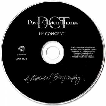CD David Clayton-Thomas: In Concert: A Musical Biography 47011