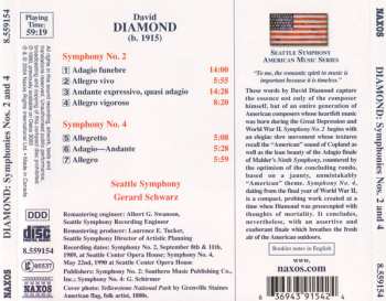 CD David Diamond: Symphonies Nos. 2 And 4 336127
