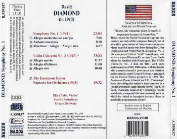 CD David Diamond: Symphony No. 1 / Violin Concerto No. 2 / The Enormous Room 112459