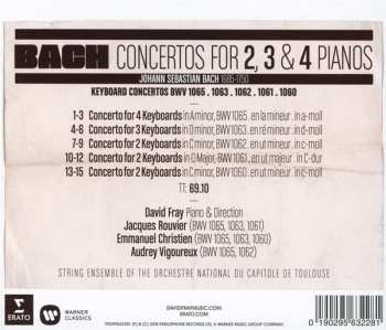 CD David Fray: Concertos For 2, 3 & 4 Pianos 47415
