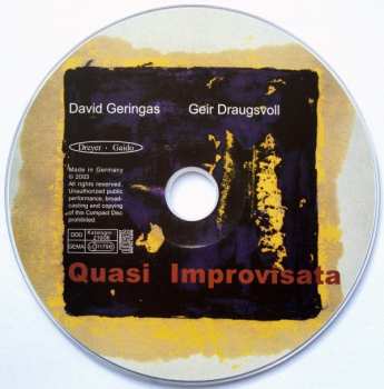CD David Geringas: Quasi Improvisata 321554